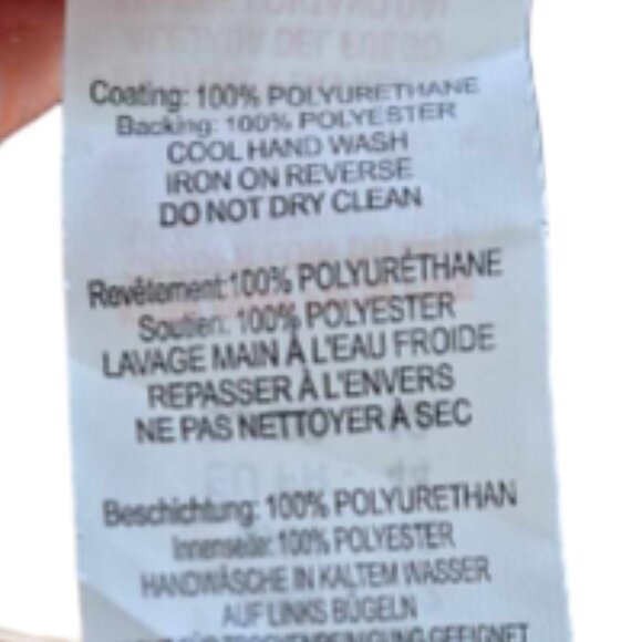 Boohoo Super Stretch Leather Look Split Front Leggings Size 12 - Picture 6 of 9